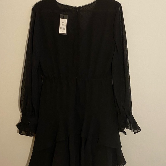 NEW Black Ruffle Dress from Dynamite - Picture 4 of 6